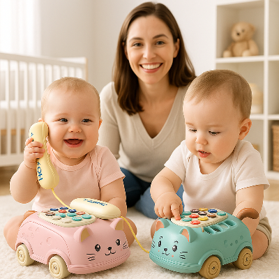 Baby-Activity-Table-BUSYCAT™, activity-table, baby-activity-table, telephone-activity-table, pink-activity-table, green-activity-table, activity-table-baby, toddler-activity-table, infant-activity-table, kids-activity-table, childrens-activity-table,kiddomania.com-activity-table, activity-table-kiddomania, kiddomania-baby-play-gym