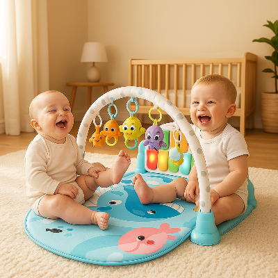 Baby Play Gym SOUNDZ™, baby-Play-gym, animal-baby-play-gym, baby-play-gym, green-baby-play-gym, play-gym, baby-gym-mat, baby-gym, babys-play-gym-mat, kiddomania.com-baby-play-gym