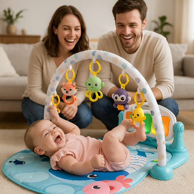 Baby Play Gym SOUNDZ™, baby-Play-gym, animal-baby-play-gym, baby-play-gym, green-baby-play-gym, play-gym, baby-gym-mat, baby-gym, babys-play-gym-mat, kiddomania.com-baby-play-gym