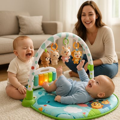 Baby Play Gym SOUNDZ™, baby-Play-gym, animal-baby-play-gym, baby-play-gym, green-baby-play-gym, play-gym, baby-gym-mat, baby-gym, babys-play-gym-mat, kiddomania.com-baby-play-gym