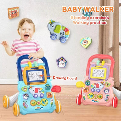 Baby-walker, baby-walker-with-wheels, walker-for-babies, walker-baby, pink-baby-walker,blue-baby-walker,kiddomania-baby-gym, kiddomania.com-baby-gym