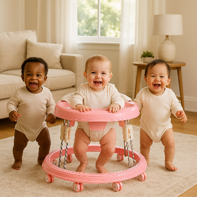 Baby Girl Walker CUTYWALKY™™, baby-girl-walker_ walker-for-babies, pink-walker-baby, pink-baby-walker, pink-baby-walker-with-wheels,baby-walker-with-wheels, kiddomania-baby-girl-walker