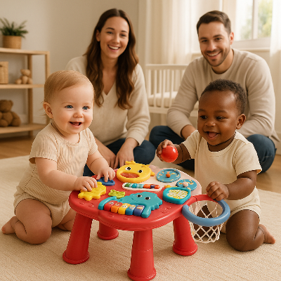 Infant-Activity-Table-SEATABLE™, activity-table, baby-activity-table,red-activity-table, activity-table-baby, toddler-activity-table, infant-activity-table, kids-activity-table, kiddomania.com-activity-table