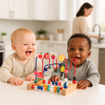 Wooden-Activity-Table-WOODFUN™, activity-table, baby-activity-table, wooden-activity-table, animals-activity-table, fruits-activity-table, activity-table-baby, toddler-activity-table_kiddomania.com-activity-table_kiddomania.com-baby-gym
